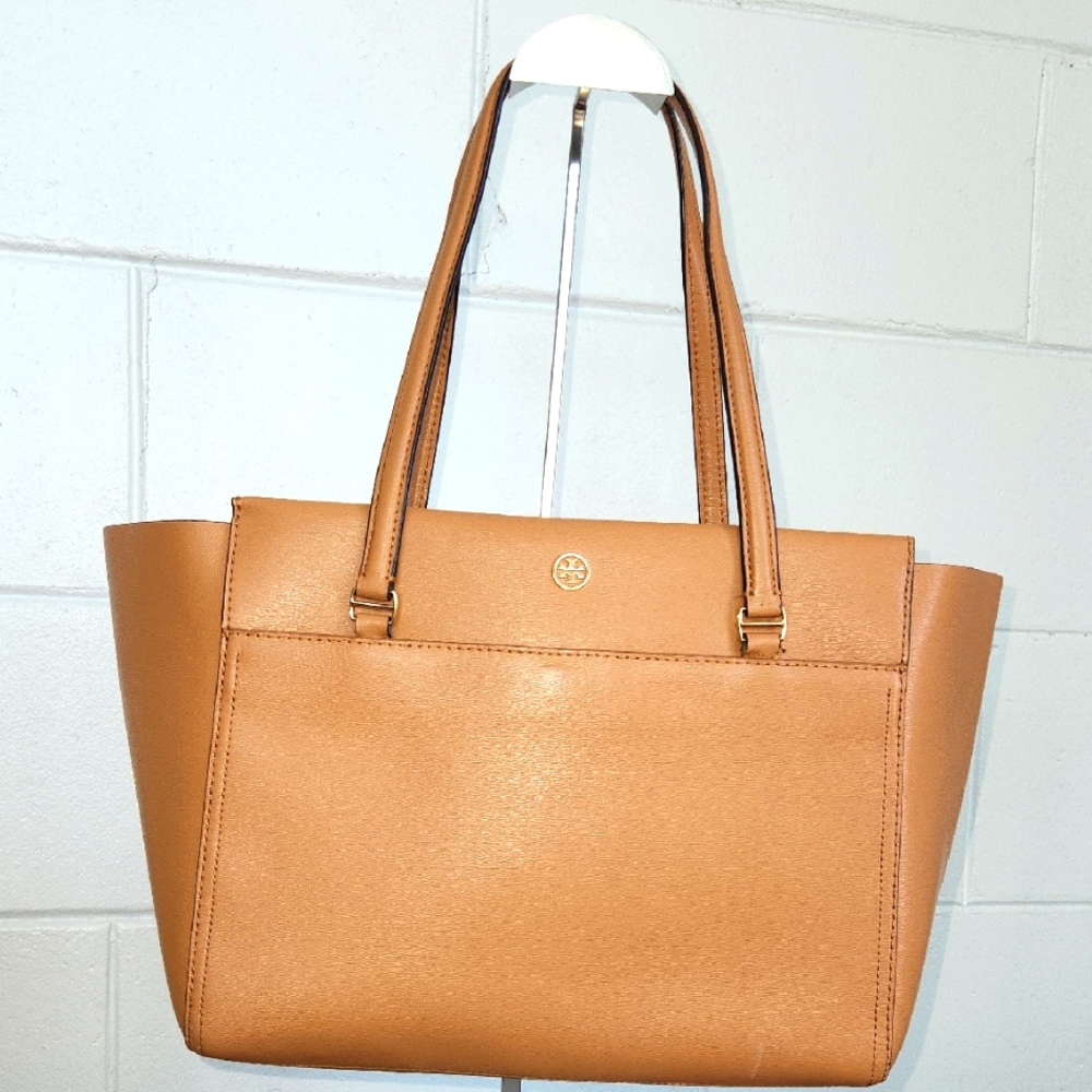 Tory Burch Robinson Parker Tote Cardamom Leather